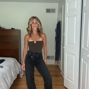 Agolde Black criss cross Jeans